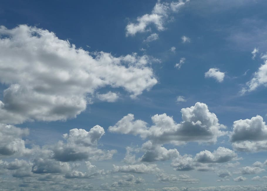 Clouds, Blue, Sky, Weather, Form, clouds form, cloud - sky HD wallpaper