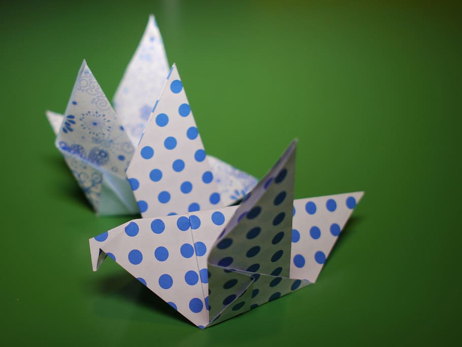 origami, fold, tinker, water, paper, folded, colorful, children HD wallpaper