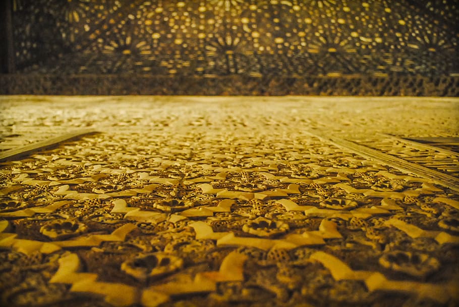 untitled, wall, arabic, alhambra, granada, andalusia, monument HD wallpaper
