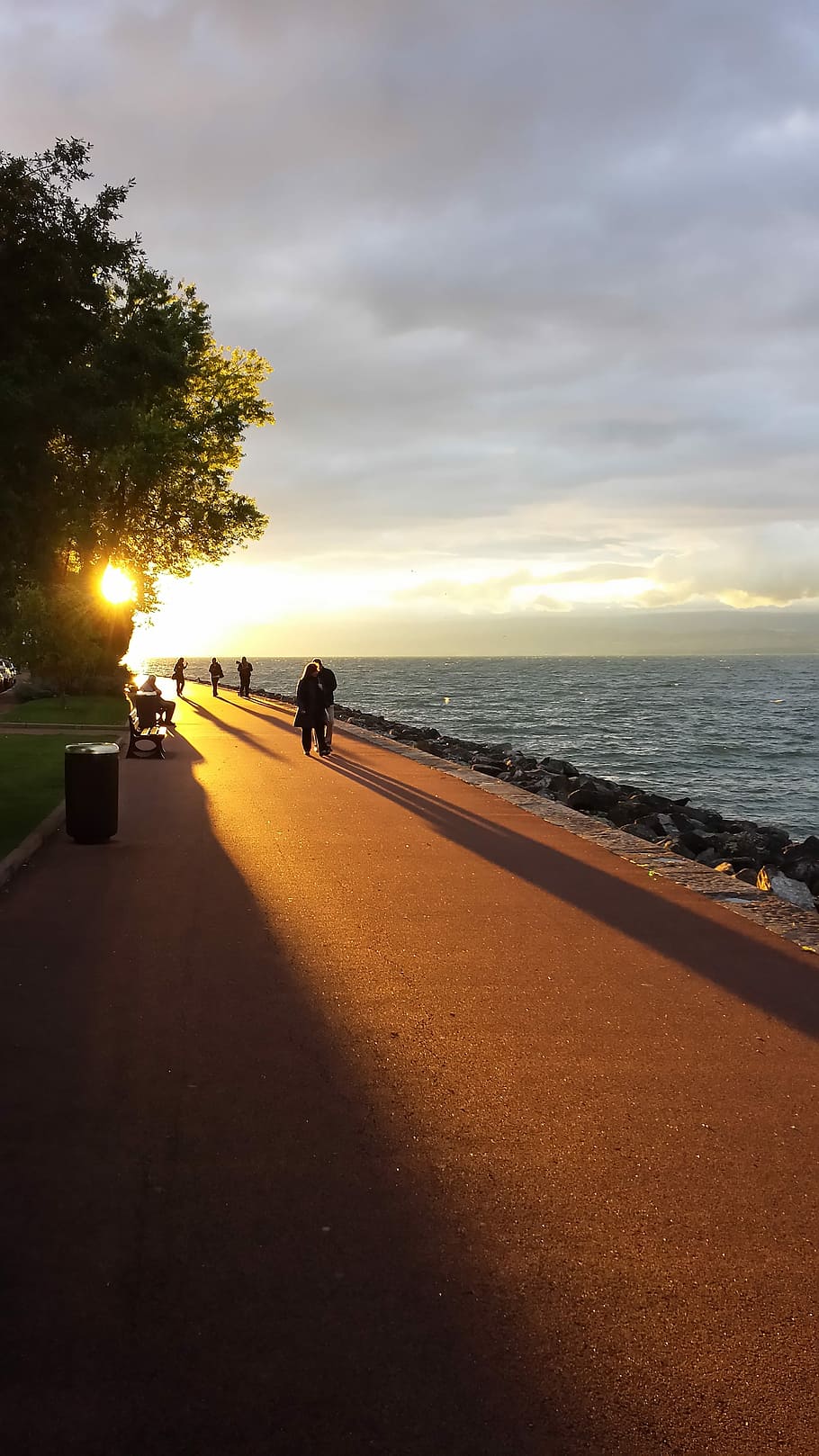 Evian, Baths, Sunset, Fall, evian baths, sea, nature, sky, cloud - sky HD wallpaper