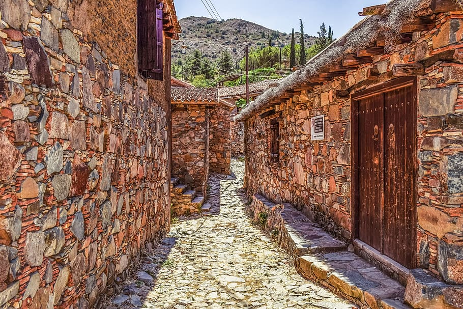 cyprus, fikardou, village, medieval, world heritage, architecture, HD wallpaper
