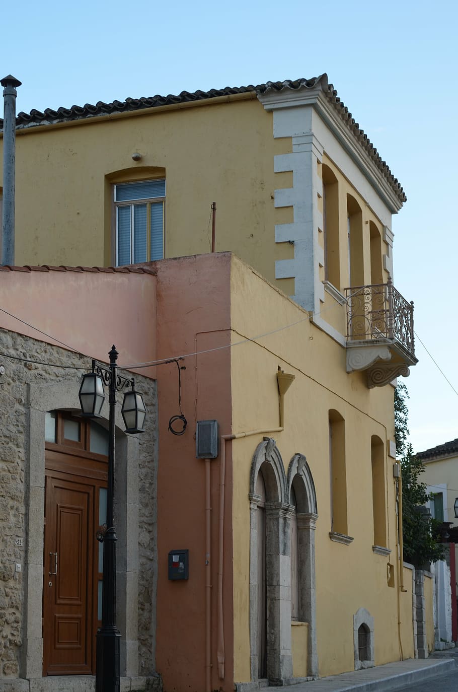 architecture, building, crete, greece, village, built structure HD wallpaper