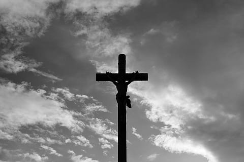 HD wallpaper: cross, jesus christ, photo black white, religious figure,  religion | Wallpaper Flare