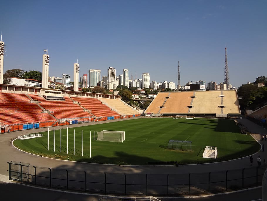 Football, Stadium, Pacaembu, São Paulo, football stadium, sport, HD wallpaper