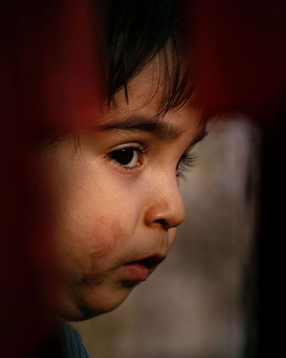 child, the look, boy, childhood, portrait, headshot, close-up HD wallpaper