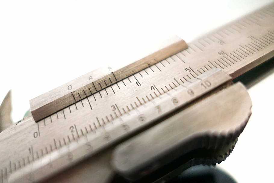 brown ruler on white surface, measure, calliper, tool, accuracy HD wallpaper