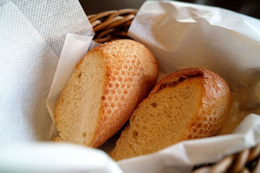 restaurant, bread, food, food and drink, freshness, selective focus HD wallpaper