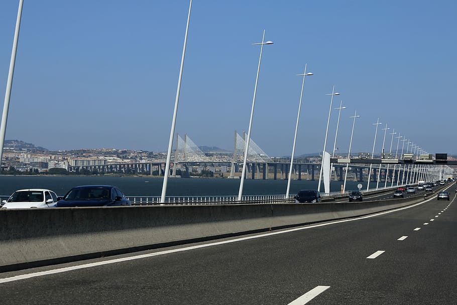Road, Path, Bridge, Asphalt, lane, highway, security, pavement HD wallpaper