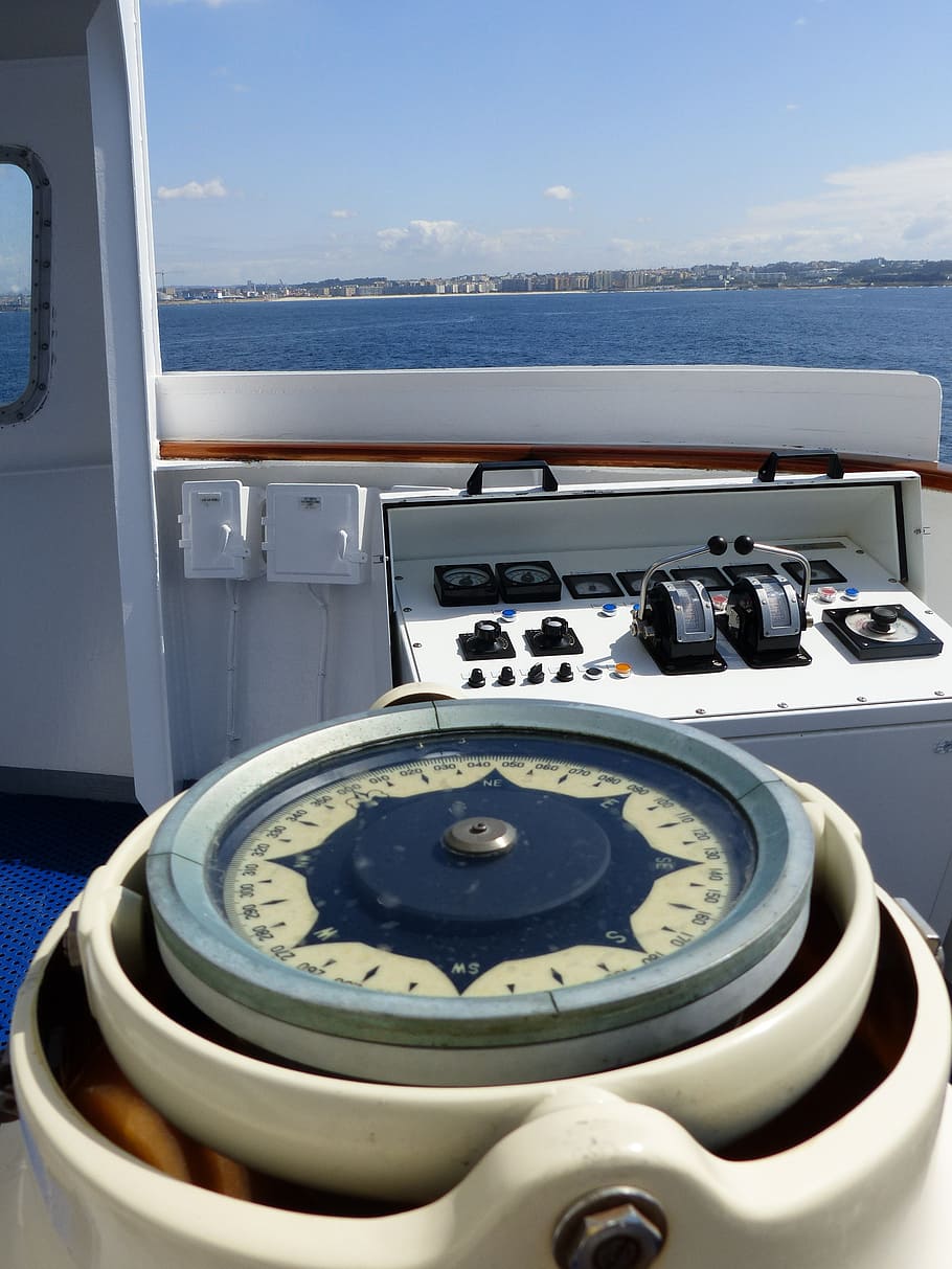 ship, compass, sea, transportation, mode of transportation HD wallpaper