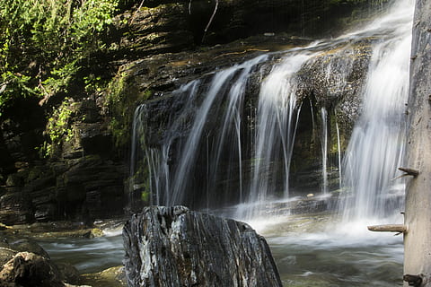 time-lapse photography of water falls, Waterfall, Water, Fall HD wallpaper