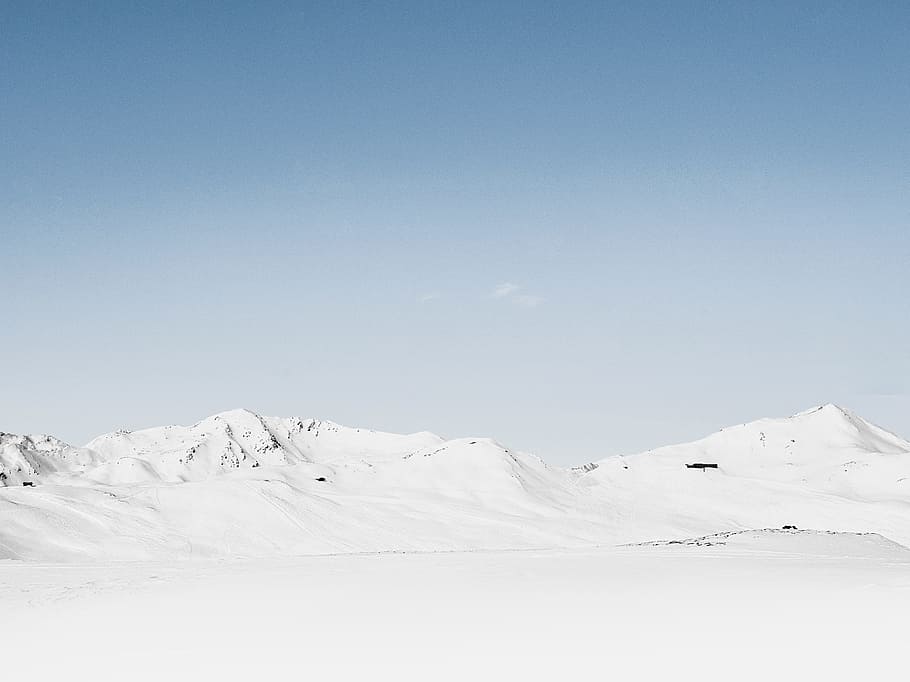 mountain, snow, winter, cold, weather, nature, white, sky, cold temperature HD wallpaper