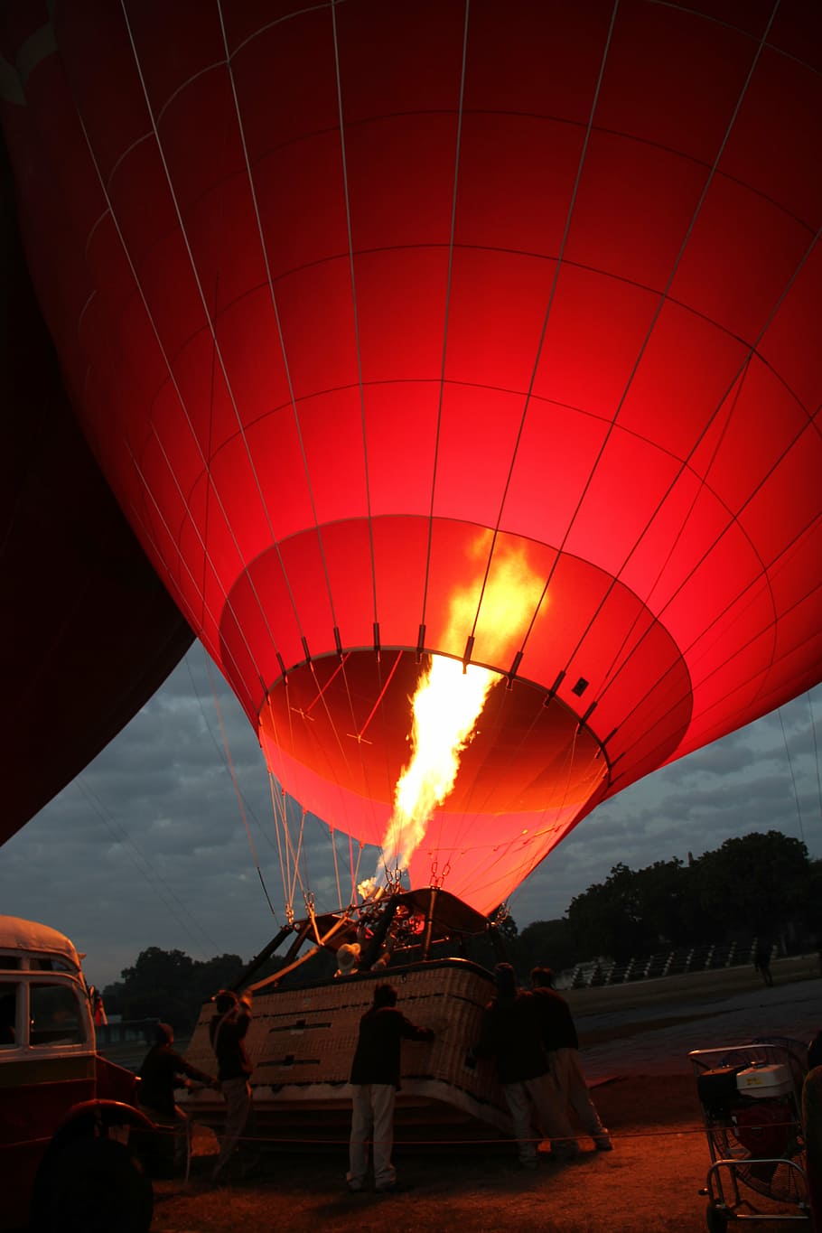 hot air balloon ride, fire, bagan, myanmar, ballooning, hot air balloon rides