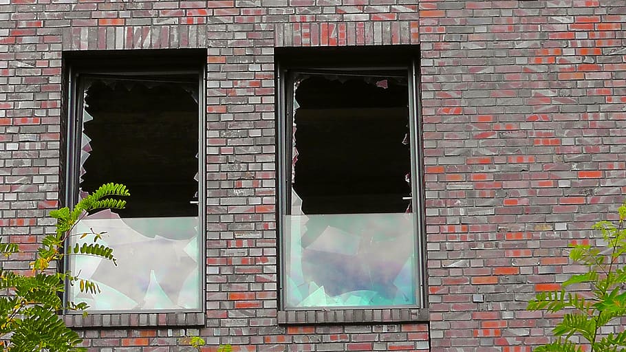 ruin, decay, window, leave, dilapidated, disc, building, house demolition HD wallpaper