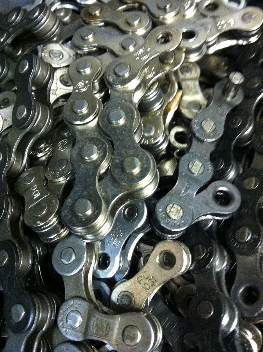 links, chain, cycle, metal, connected, chains, full frame, backgrounds HD wallpaper