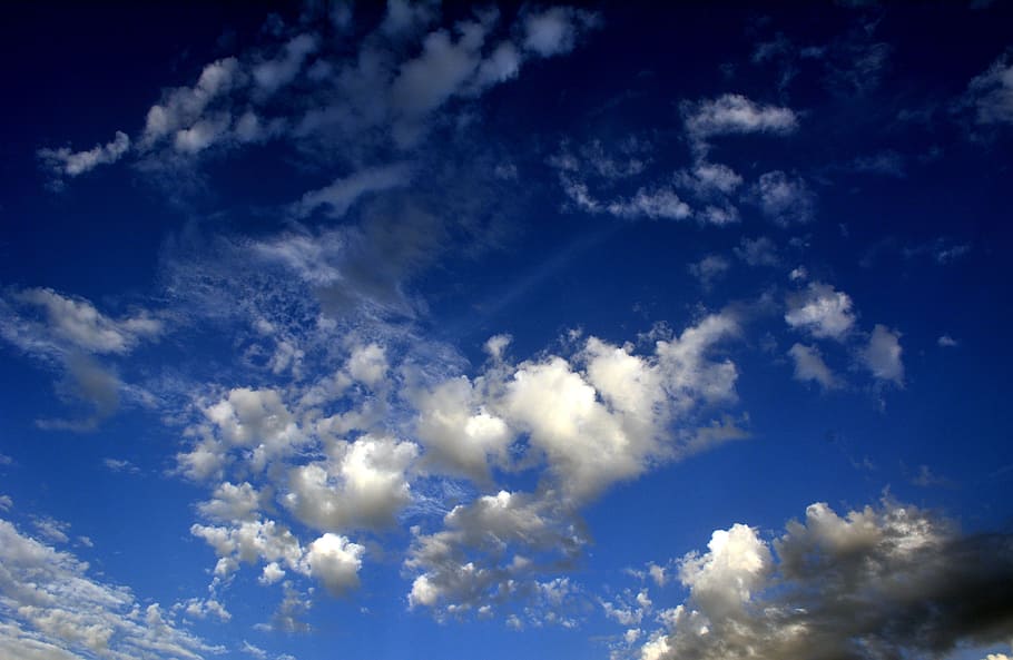 cloud, sky, blue, day, cloud - sky, beauty in nature, low angle view HD wallpaper