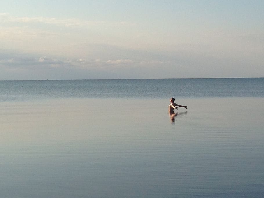 devotion, christ, open-hearted, sea, water, horizon over water HD wallpaper