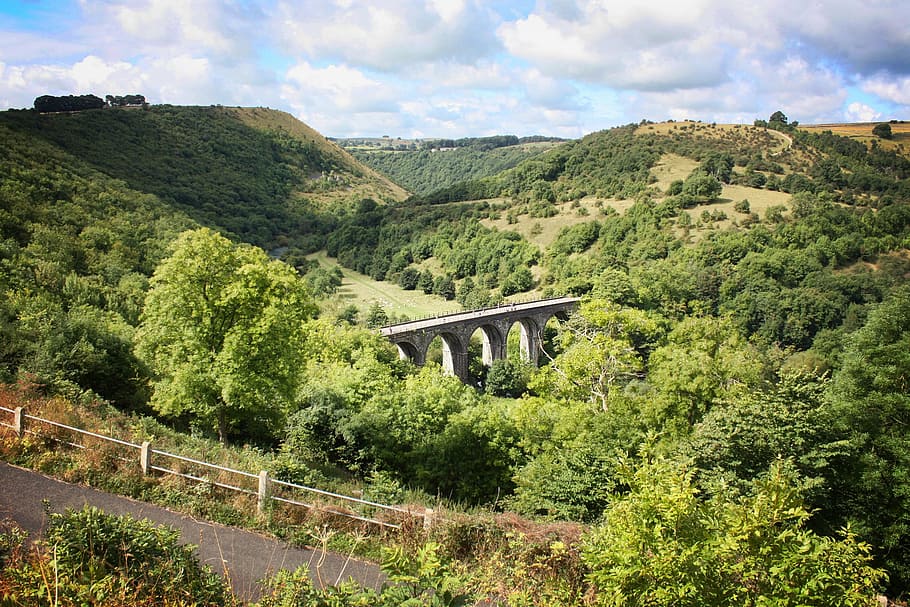 bridge, landscape, view, nature, outdoor, summer, bridge - Man Made Structure HD wallpaper