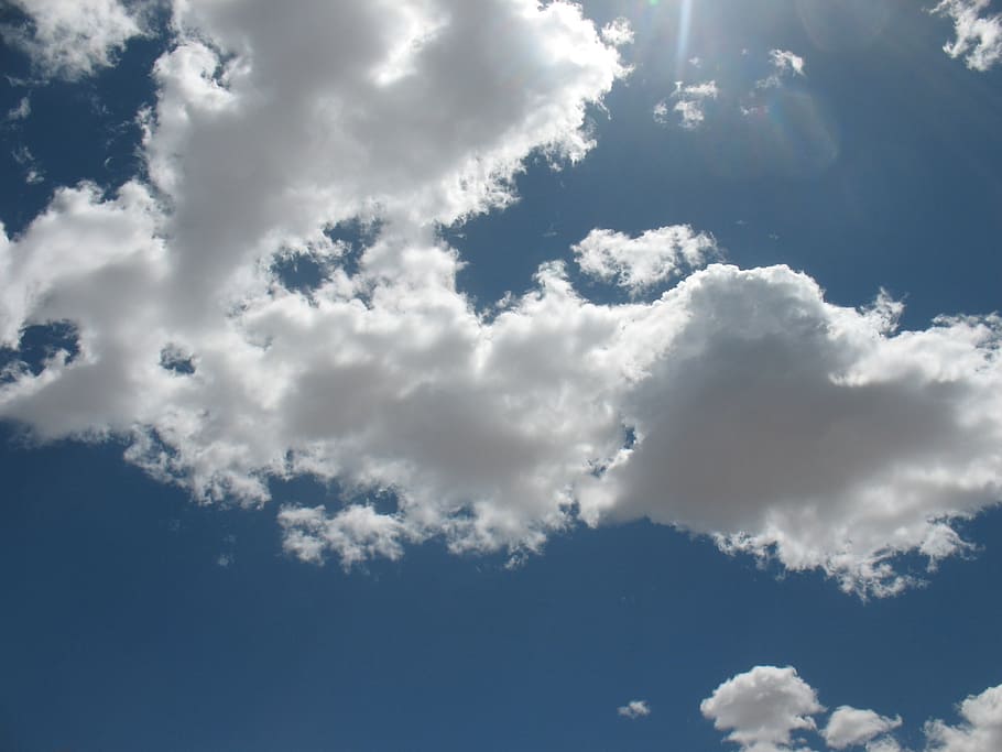 cloud, heaven, sunny, fluffy, bright, outdoors, sky, cloudscape HD wallpaper