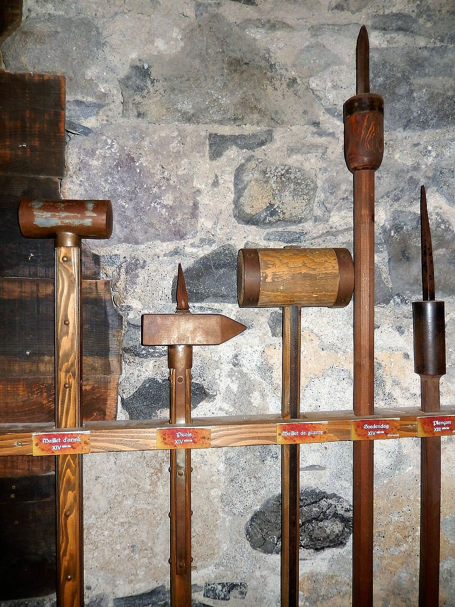 Weapons, Castle, Chivalry, former, no people, indoors, day HD wallpaper