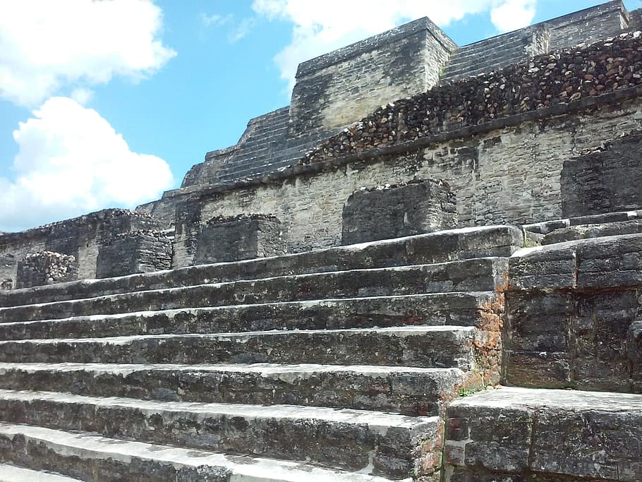 Mayan, Ruins, Belize, Stone, mayan ruins, temple, ancient, civilization, HD wallpaper