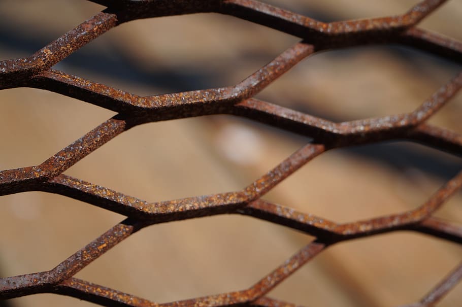 rust, metal, grill, old, iron, pattern, texture, steel, metallic HD wallpaper