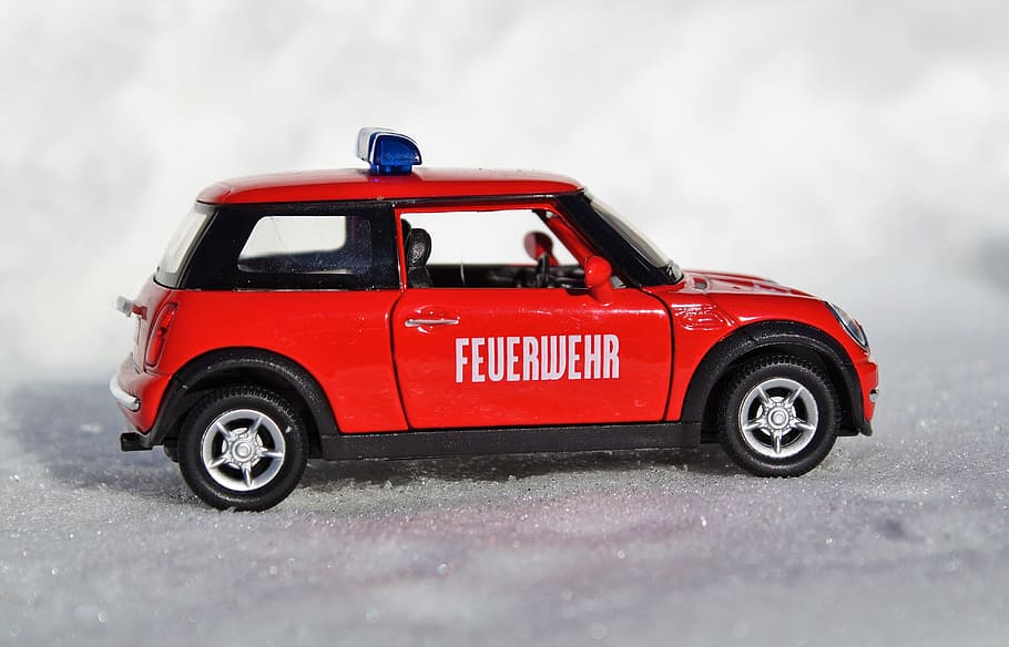 Model Car, Mini Cooper, Vehicle, auto, toy car, vehicles, blue light HD wallpaper
