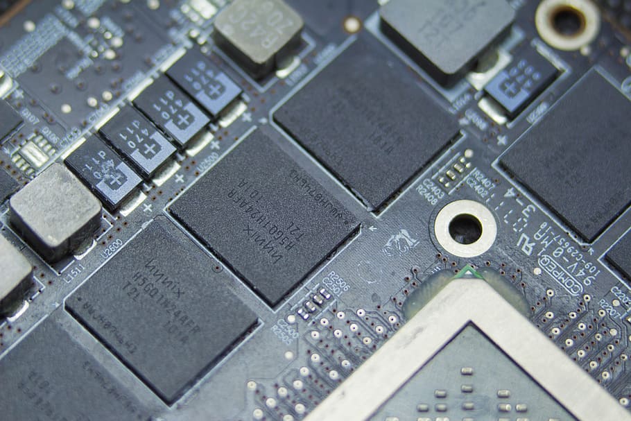 black computer part, tech, ram, gpu, technology, hardware, memory HD wallpaper