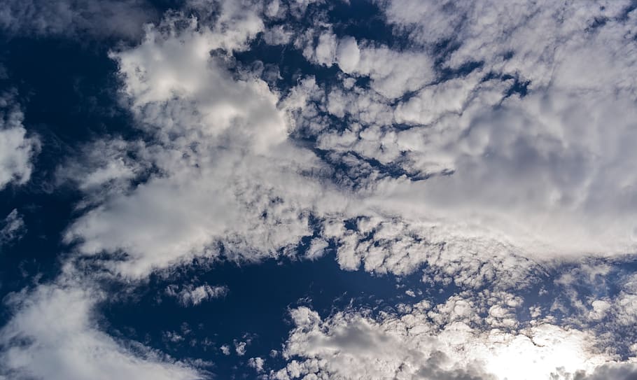 sky, clouds, blue, nature, cloud - sky, beauty in nature, scenics - nature HD wallpaper