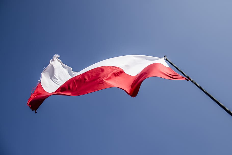 white and red flag, poland, patriotism, polish flag, flag of poland, HD wallpaper