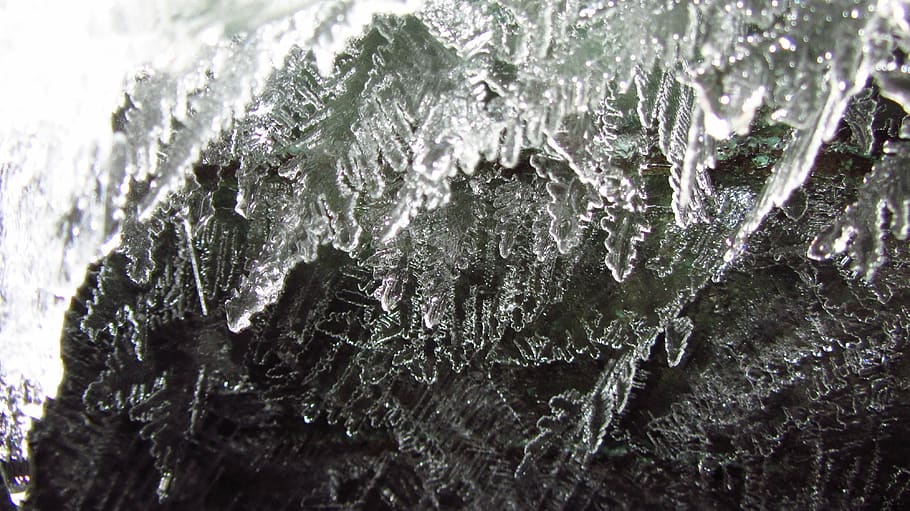 ice crystal, cold, frost, frozen, winter, winter magic, crystal formation, HD wallpaper