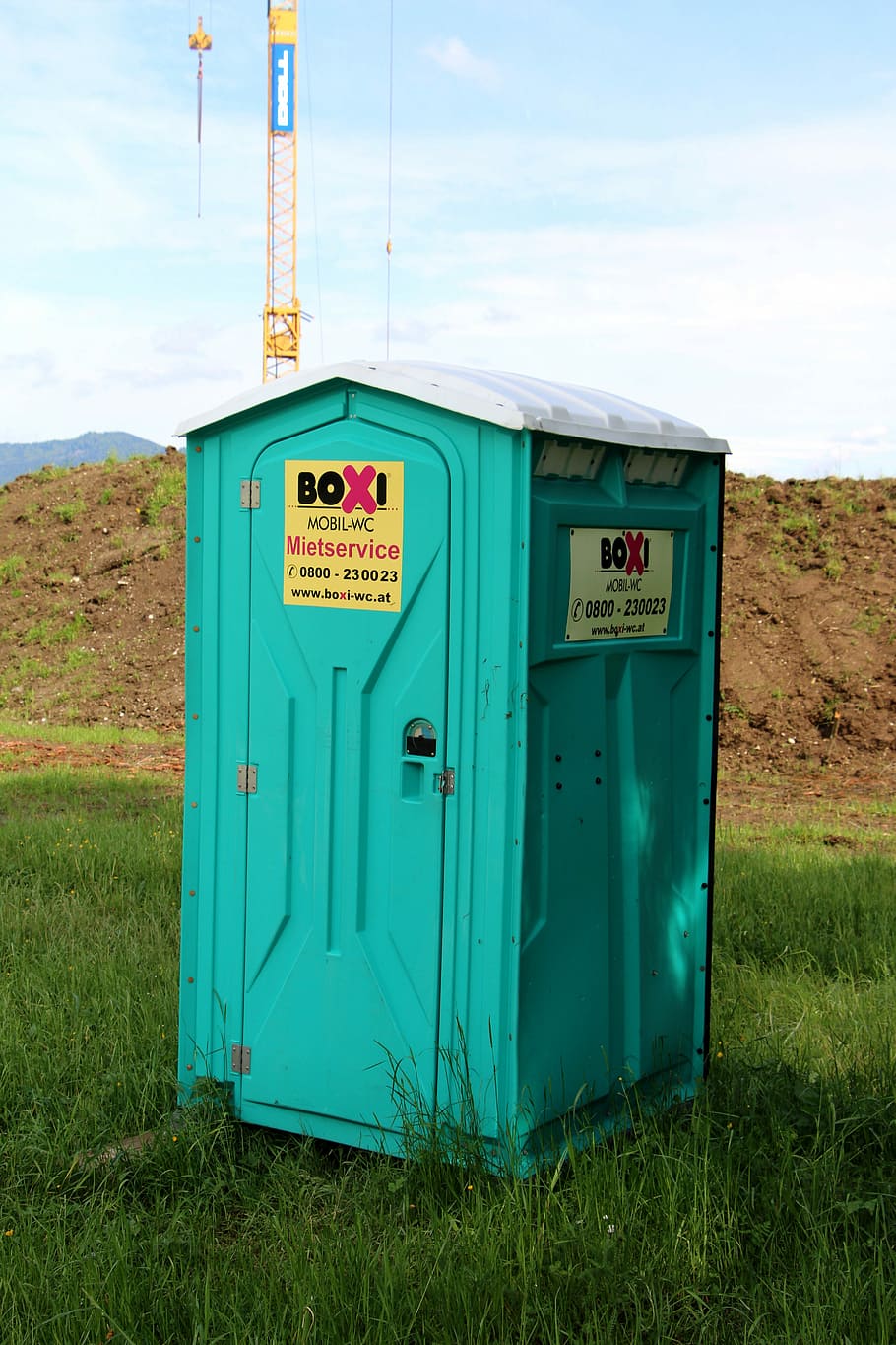 Wc, Loo, Dixi, Toilet, site, sanitaryblock, toilet cabin, grass HD wallpaper