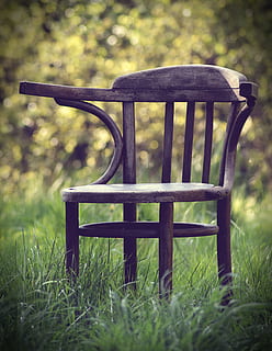 HD wallpaper: brown wooden armless chair at daytime, old chair, garden,  vintage | Wallpaper Flare