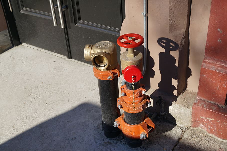fire hydrant, water hydrant, red, water source, firefighters HD wallpaper