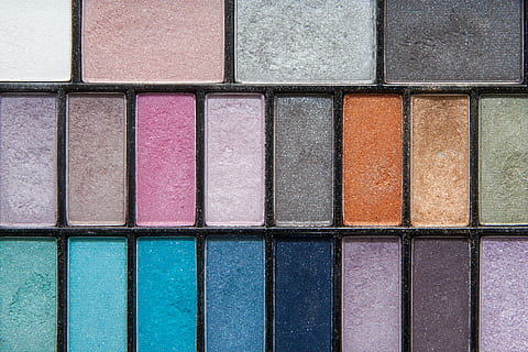 multicolored eyeshadow palette, eye shadow, structure, fund HD wallpaper