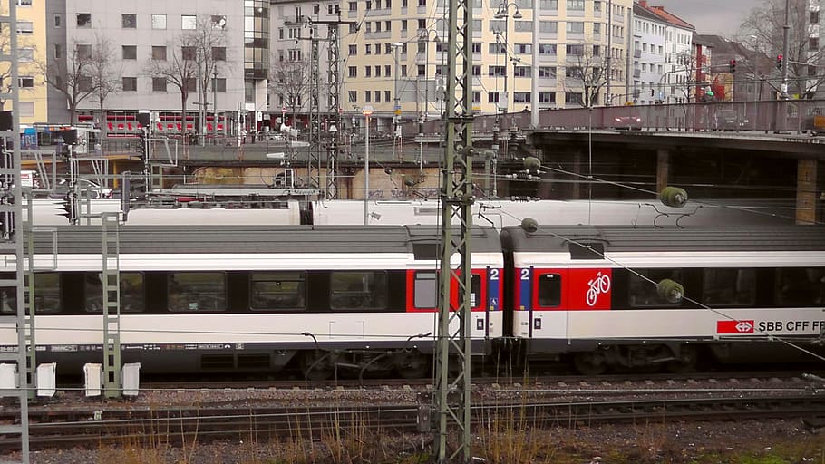 mainz, central station, wagon, train, train station of mainz HD wallpaper