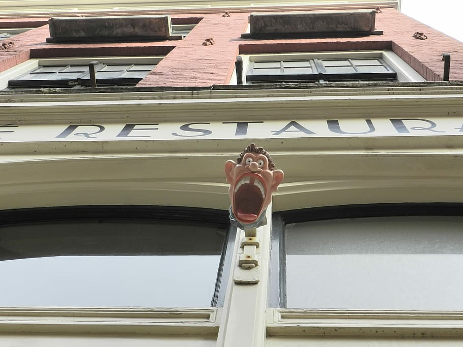 Facade, Restaurant, Amsterdam, one man only, only men, one person HD wallpaper
