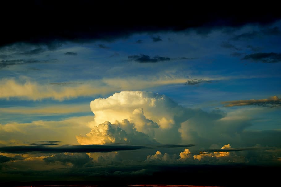 clouds and sky during day, mystical, background, cloud - sky HD wallpaper
