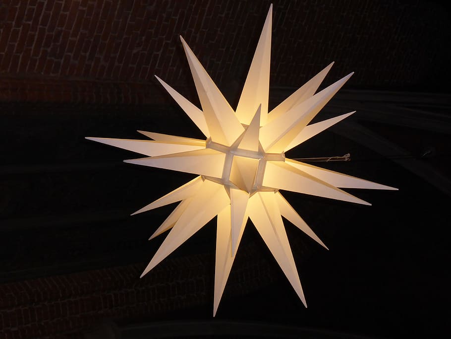 Advent, Mr Hat, Decor, star, no people, yellow, black background HD wallpaper