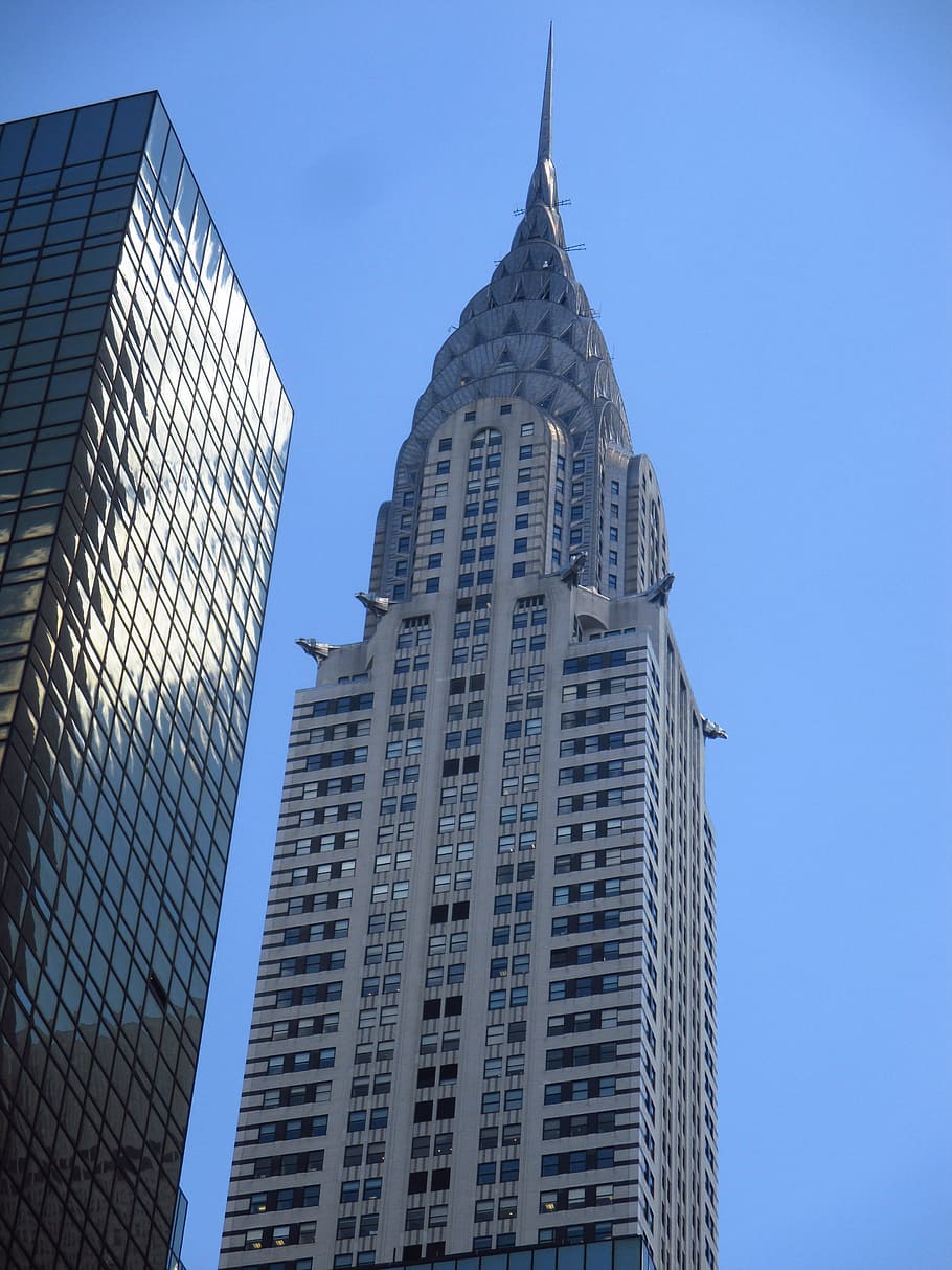 Skyscraper, Manhattan, New York, tower, architecture, modern HD wallpaper