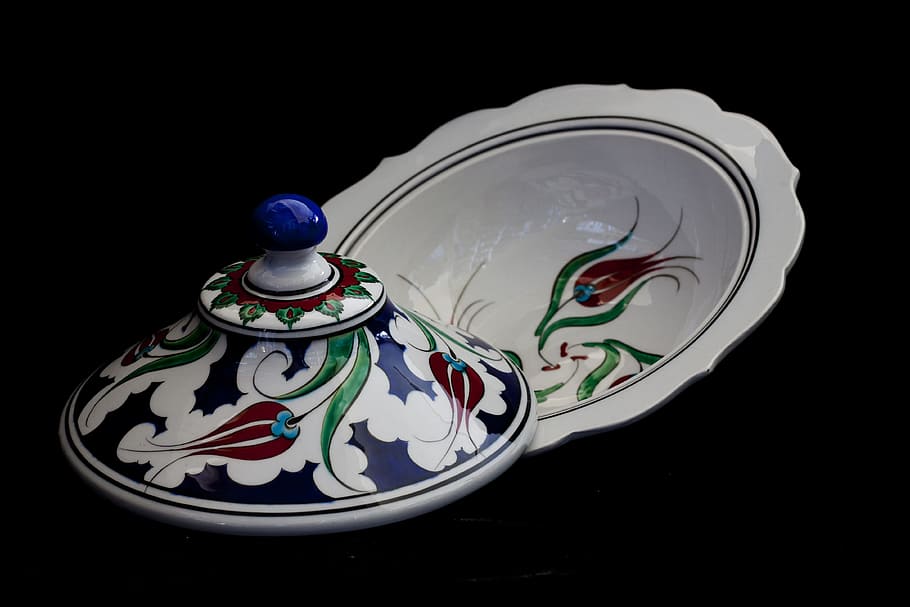 Tile, Handicrafts, Plate, increased, bowl, cover, ceramic, turkey, HD wallpaper