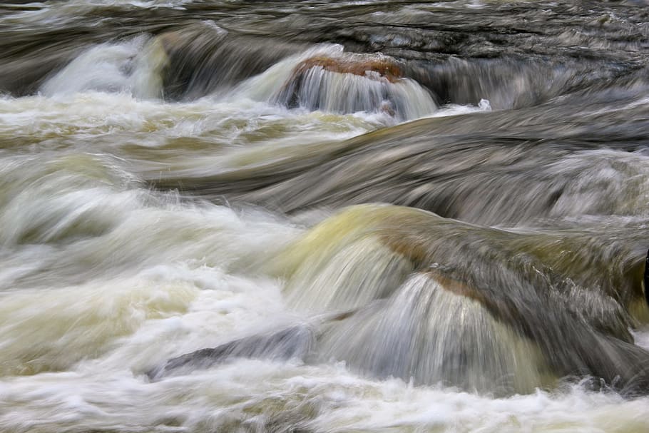 Whitewater, Rapids, Landscape, river, scenic, rocks, flowing, HD wallpaper