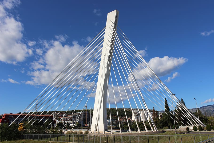bridge, architecture, cityscape, landmark, urban, travel, sky HD wallpaper