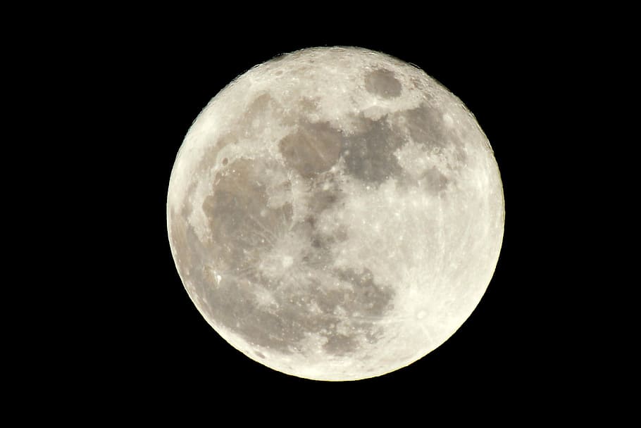 full moon, night, space, astronomy, sky, moon surface, circle HD wallpaper