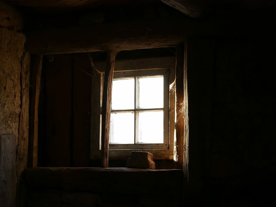 Window, Keller, Old, Self Storage, historically, old window HD wallpaper