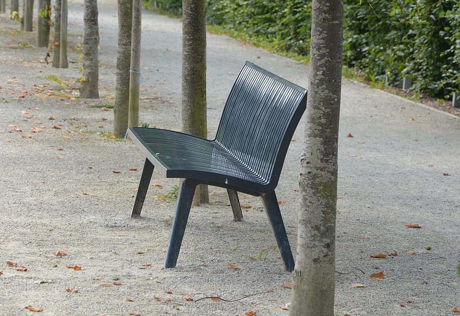 bench, park, sitting, rest, trees, garden, nature, seat, chair HD wallpaper