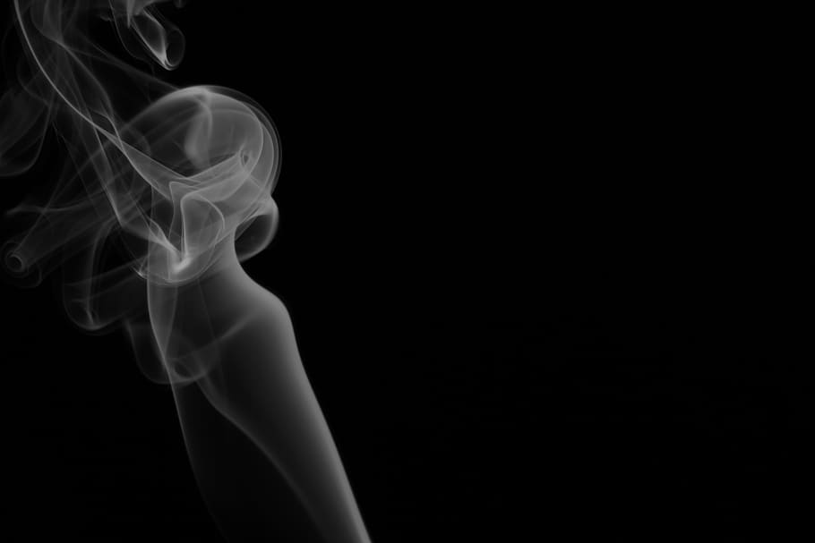 gray smoke illustration, smoke photography, black background, HD wallpaper