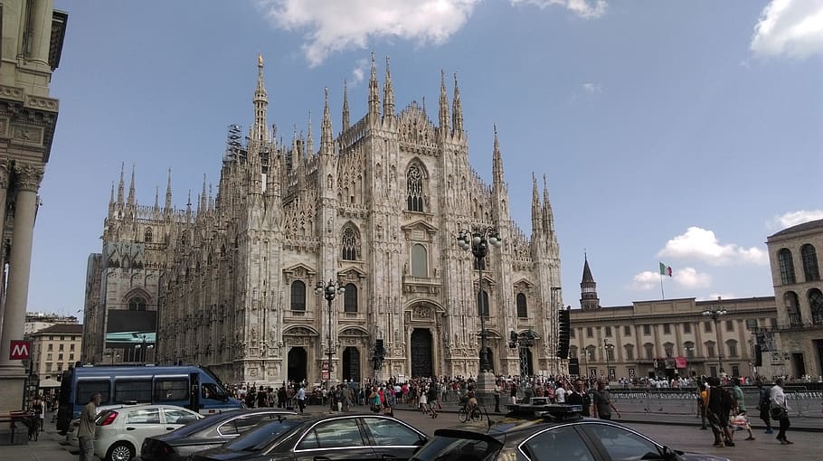 italy, building, square, building exterior, architecture, built structure HD wallpaper