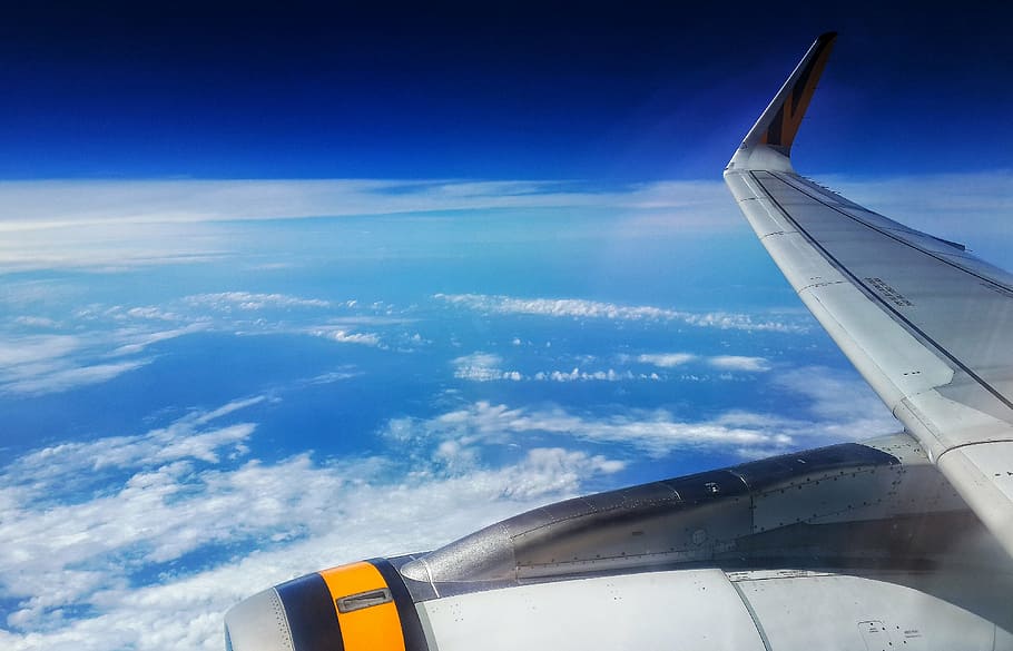 clouds, travel, sky, view, blue, vacation, outdoor, cloudscape HD wallpaper