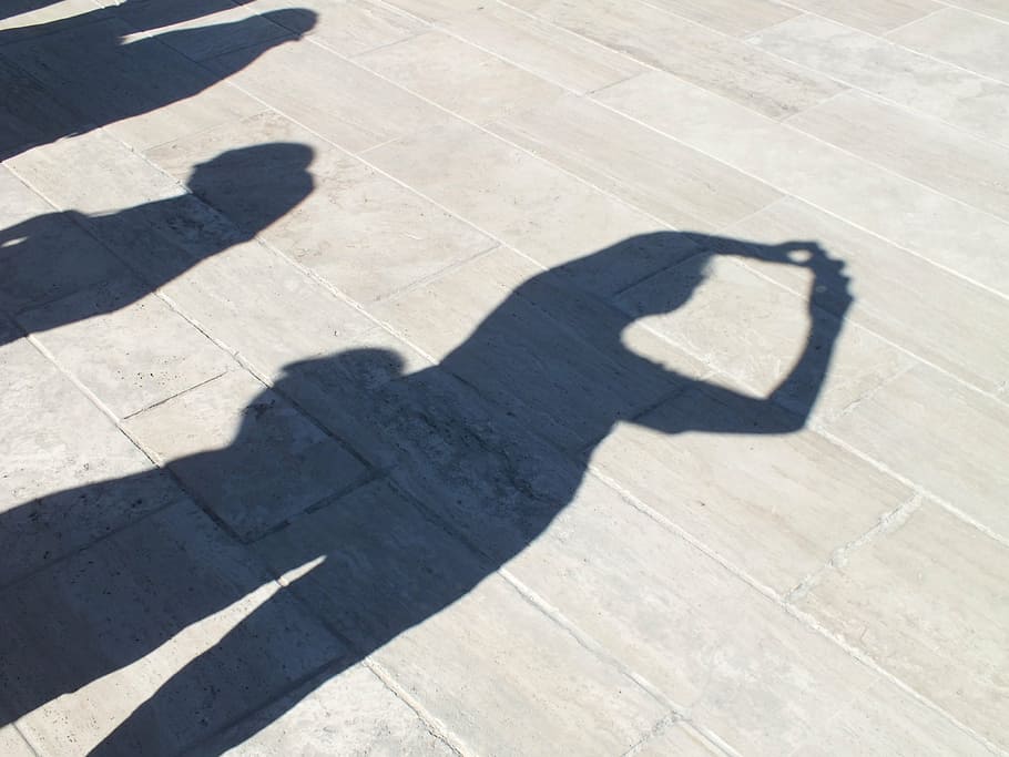 shadow, personal, human, people, tourists, photograph, high angle view HD wallpaper