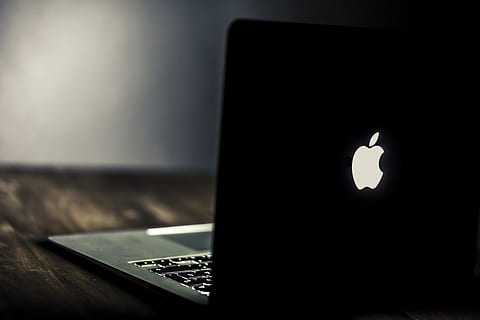 MacBook Air, laptop, dark, computer, notebook, technology, business HD wallpaper